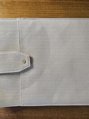 Lindsay Albanese Beige Herringbone Tablet Sleeve Case